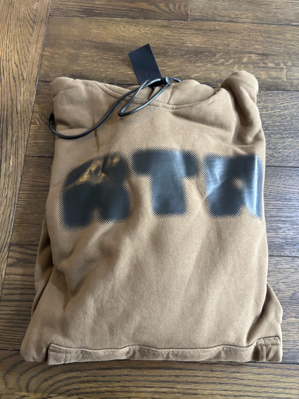 RtA Brown Crewneck Sweater with Black Logo